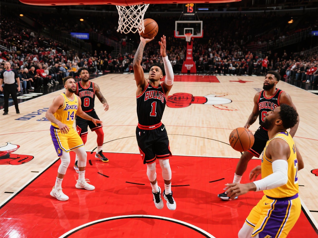 吉迪25+14+11超远三分绝杀 公牛主场惊天逆转湖人