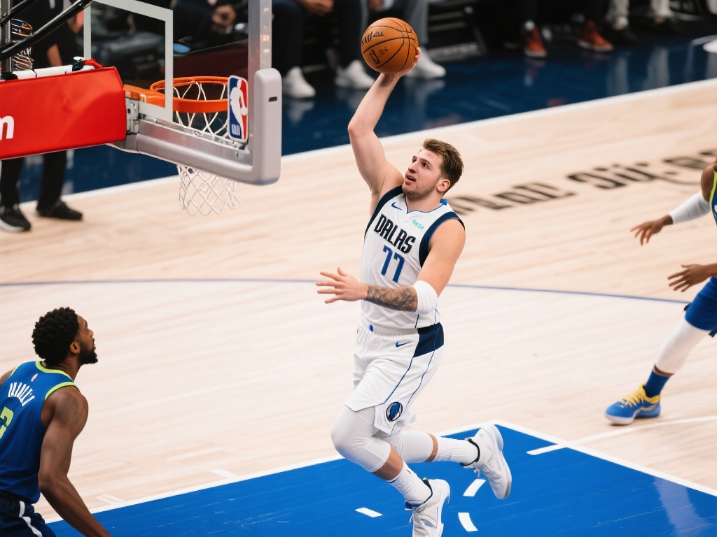 东契奇打板妙手回春 詹姆斯上篮强势回应