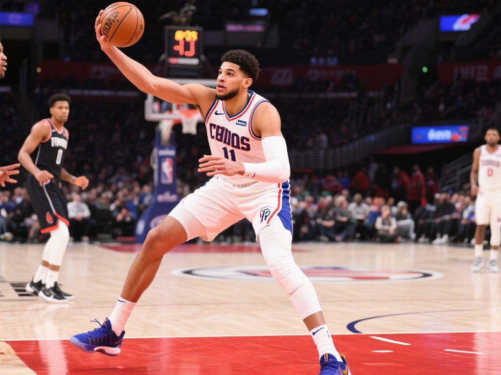 申京持球单打秀 转身抛投技巧展现